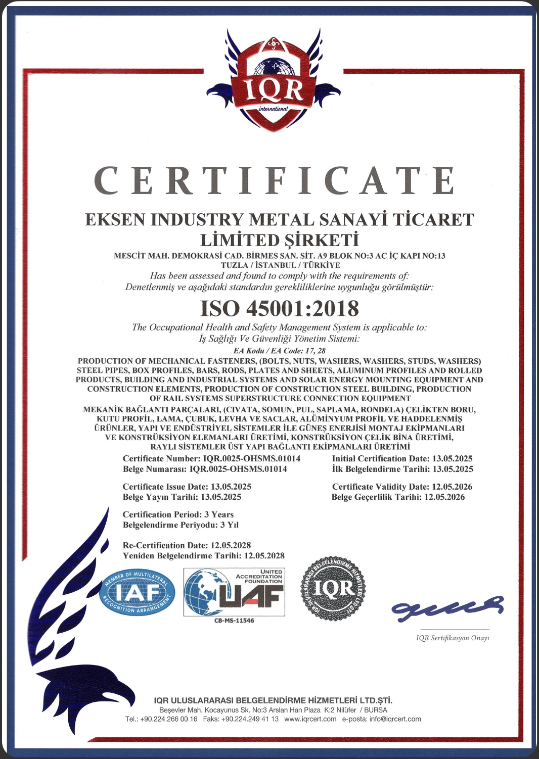 ISO 45001:2015